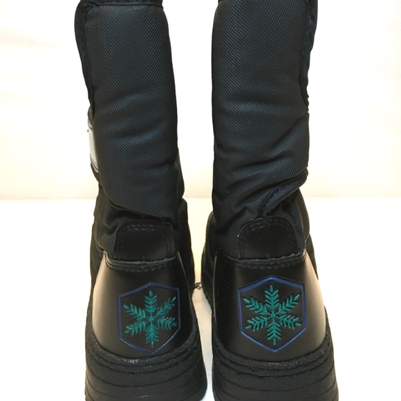 Rugged Exposure Black Mid calf Snow/Winter Size 6 Boots Style #4096 - Picture 4 of 15